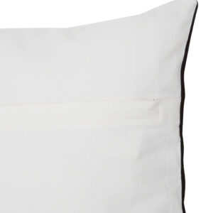 Bosie Ozella Black And White Semi Circular Design Cushion