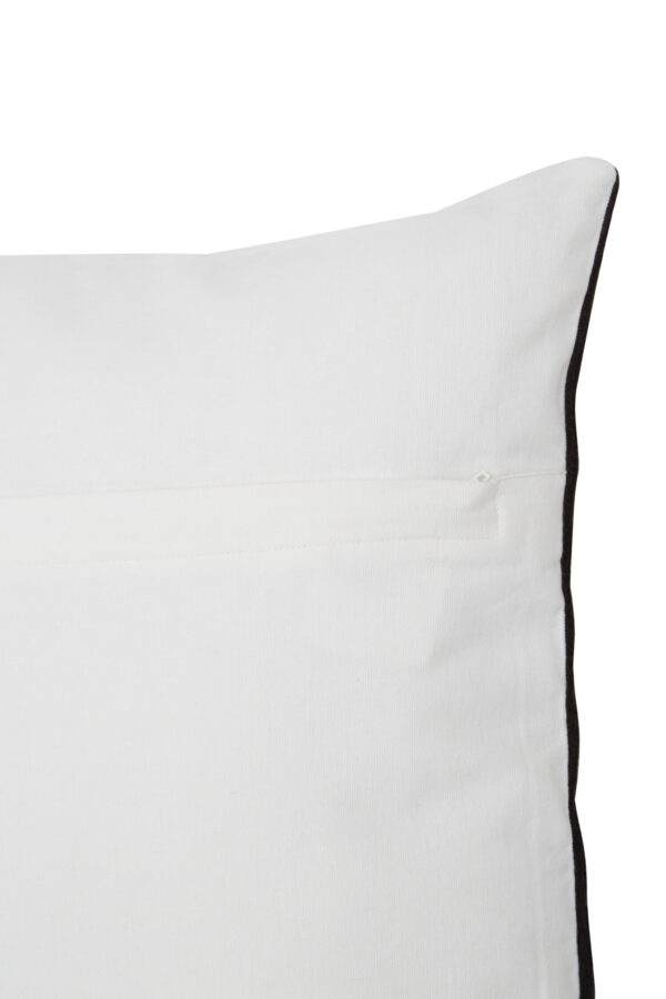 Bosie Ozella Black And White Semi Circular Design Cushion
