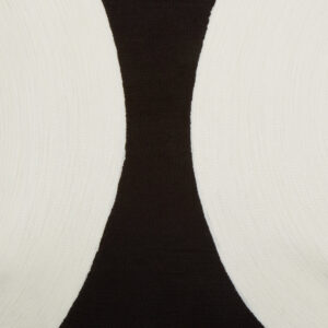 Bosie Ozella Black And White Semi Circular Design Cushion
