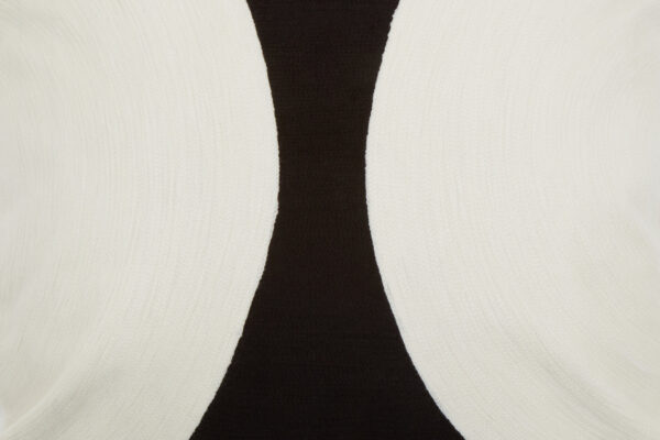 Bosie Ozella Black And White Semi Circular Design Cushion