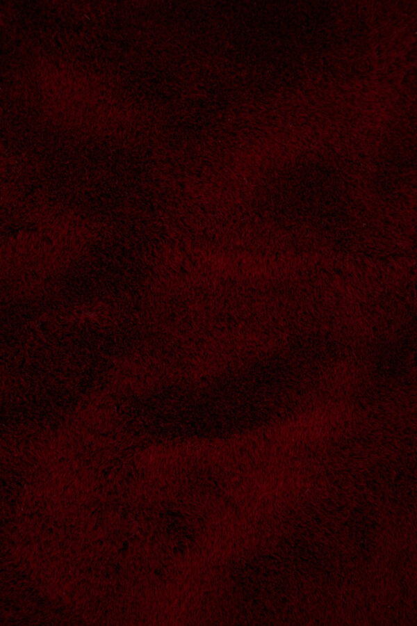 Bosie Lamina Red Wine Faux Fur Throw