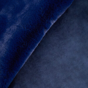 Bosie Lamina Navy Blue Faux Fur Throw