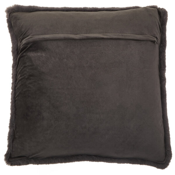 Bosie Lamina Grey Square Fur Cushion