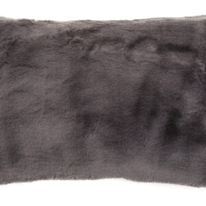 Bosie Lamina Grey Rectangular Fur Cushion