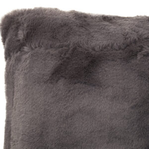 Bosie Lamina Grey Rectangular Fur Cushion
