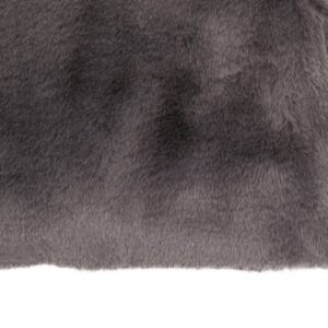 Bosie Lamina Grey Rectangular Fur Cushion