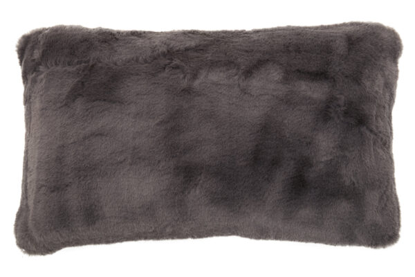Bosie Lamina Grey Rectangular Fur Cushion