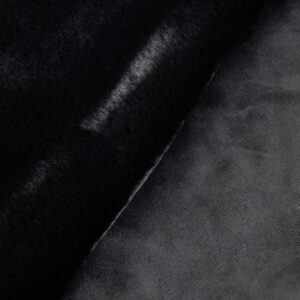Bosie Lamina Black Faux Fur Throw