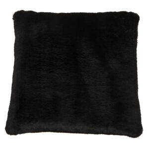 Bosie Lamina Black Square Fur Cushion