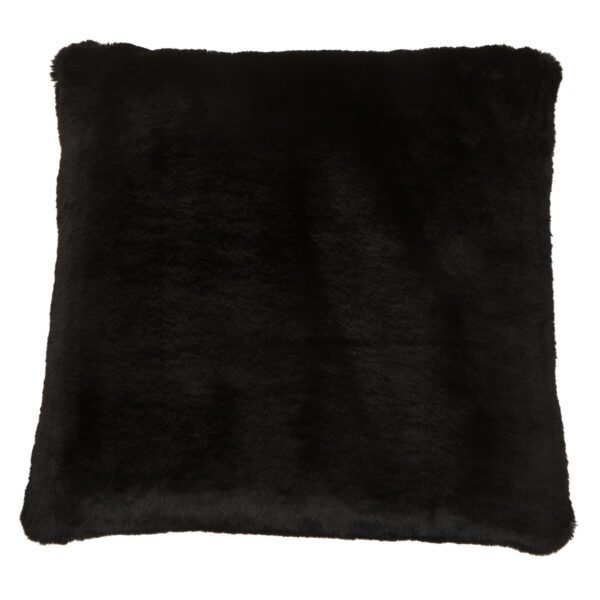 Bosie Lamina Black Square Fur Cushion