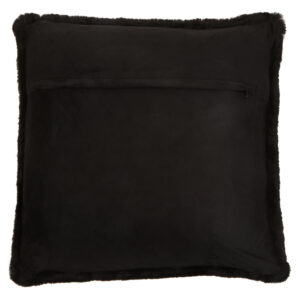 Bosie Lamina Black Square Fur Cushion