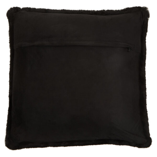 Bosie Lamina Black Square Fur Cushion