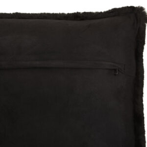 Bosie Lamina Black Square Fur Cushion
