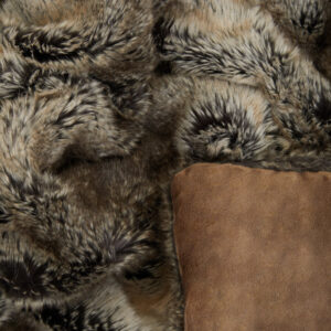 Bosie Lamina Mocha Ombre Fur Throw