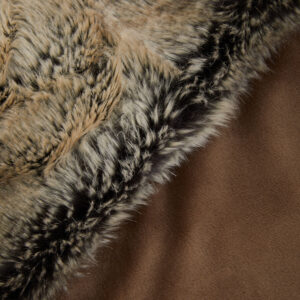 Bosie Lamina Mocha Ombre Fur Throw