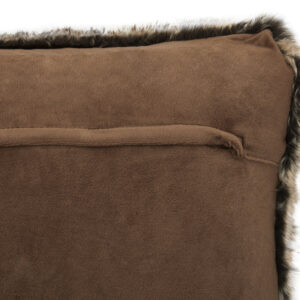 Bosie Lamina Mocha Ombre Square Fur Cushion