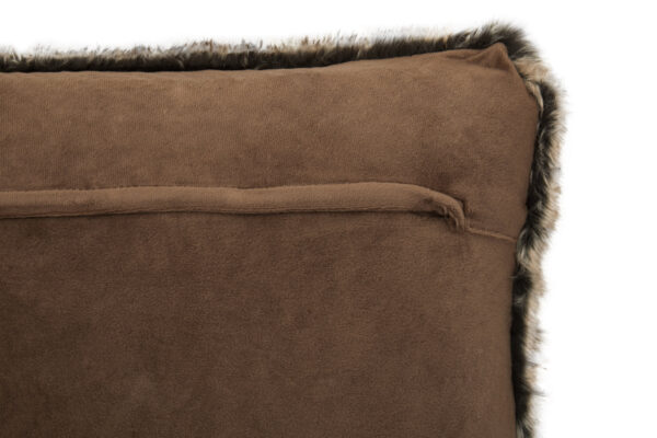 Bosie Lamina Mocha Ombre Square Fur Cushion