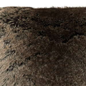 Bosie Lamina Mocha Ombre Square Fur Cushion