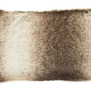 Bosie Lamina Mocha Ombre Rectangular Fur Cushion