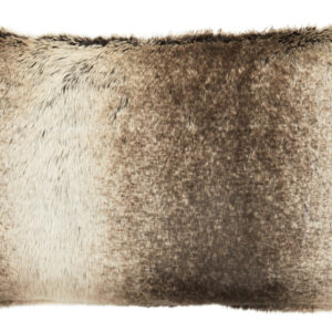 Bosie Lamina Mocha Ombre Rectangular Fur Cushion