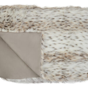 Bosie Lamina Animal Print Fur Throw