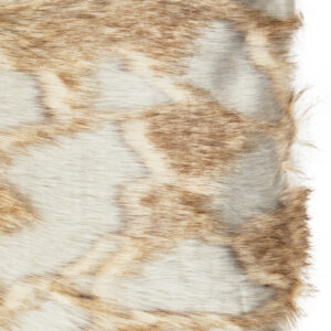 Bosie Lamina Grey And Natural Square Fur Cushion