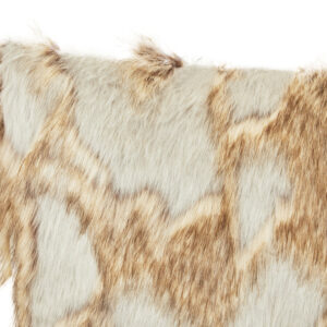 Bosie Lamina Grey And Natural Fur Cushion