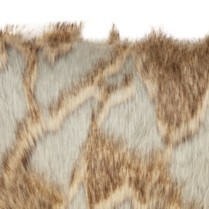 Bosie Lamina Grey And Natural Fur Cushion