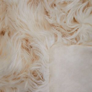 Bosie Lamina Cream Faux Fur Throw