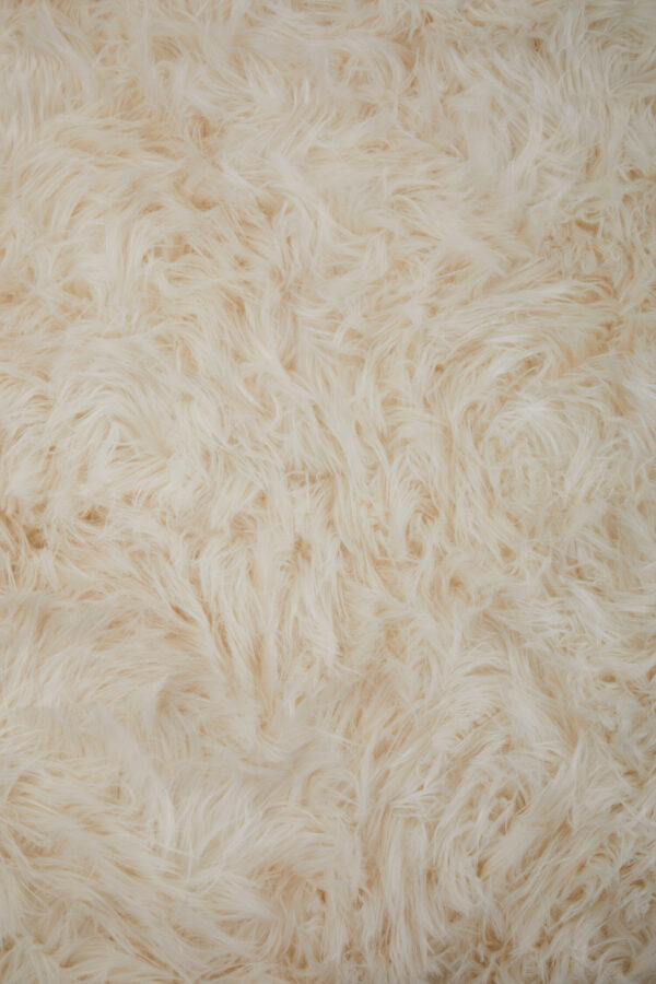 Bosie Lamina Cream Faux Fur Throw