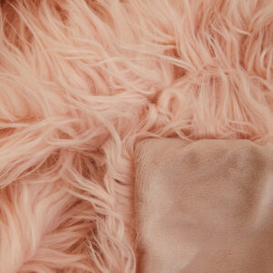 Bosie Lamina Pink Faux Fur Throw