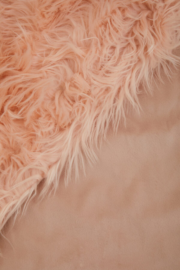 Bosie Lamina Pink Faux Fur Throw