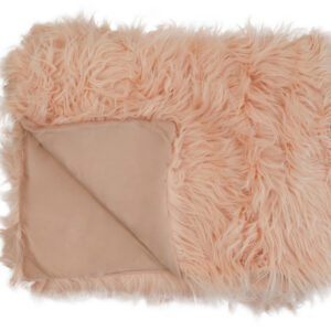 Bosie Lamina Pink Faux Fur Throw