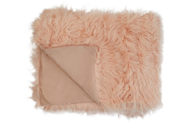 Bosie Lamina Pink Faux Fur Throw