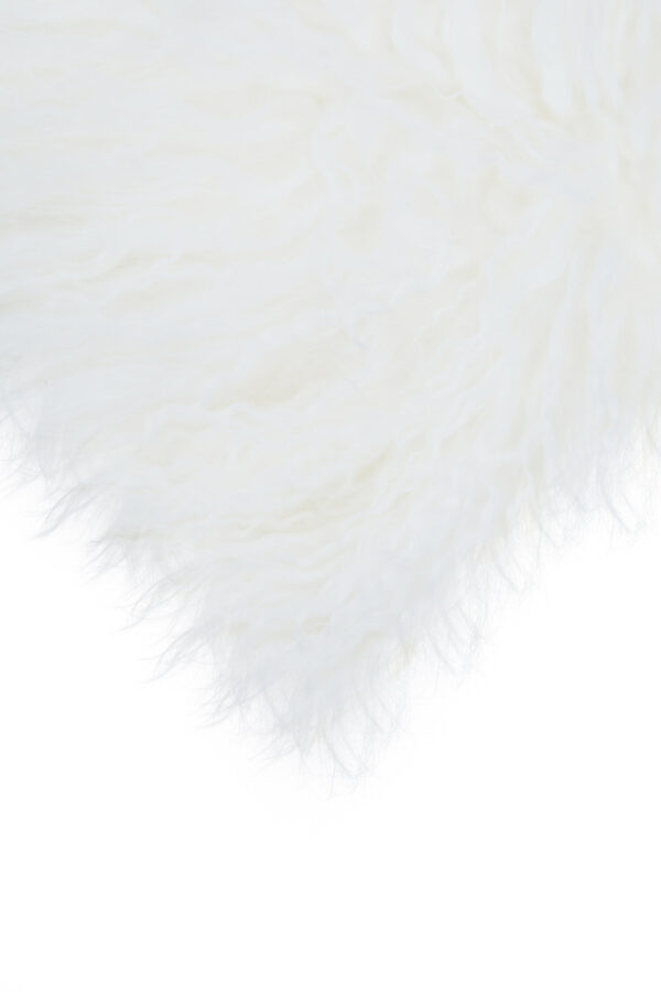 Bosie Real Mongolian Fur Grey Ombre Rectangular Cushion