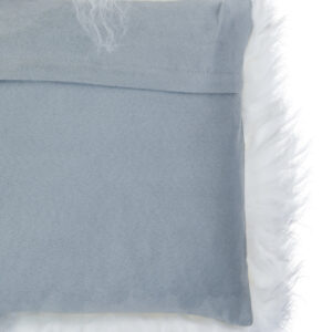 Bosie Real Mongolian Fur Grey Ombre Rectangular Cushion