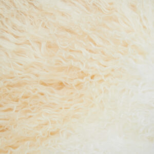 Bosie Real Mongolian Fur Natural Ombre Square Cushion