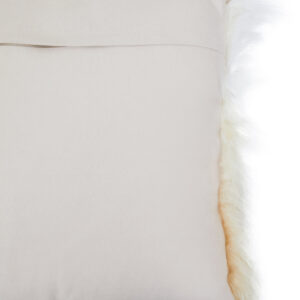Bosie Real Mongolian Fur Natural Ombre Square Cushion