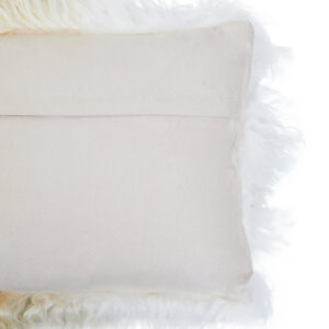 Bosie Real Mongolian Fur Natural Ombre Rectangular Cushion