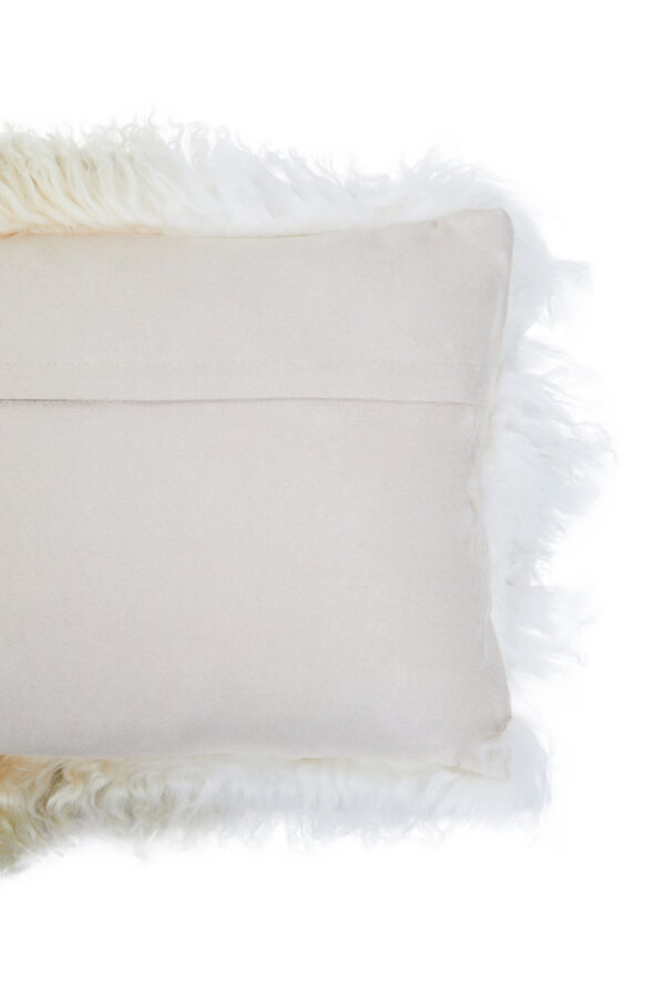 Bosie Real Mongolian Fur Natural Ombre Rectangular Cushion