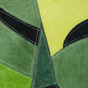 Bosie Safira Botanical Hair on Leather Cushion