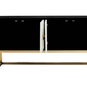 Dumas Black and White Four Door Sideboard