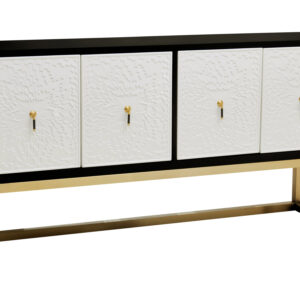 Dumas Black and White Four Door Sideboard