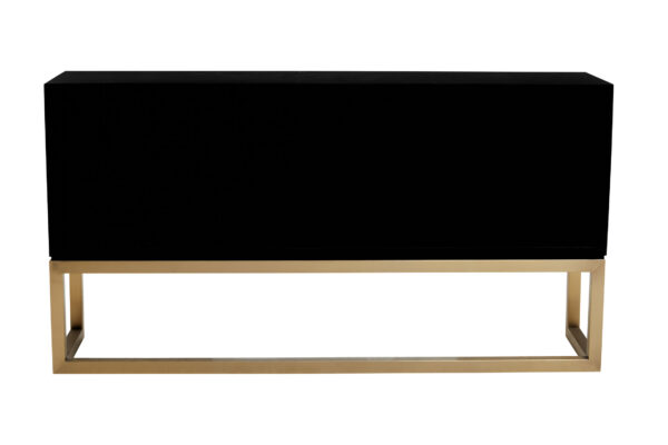 Dumas Black and White Four Door Sideboard
