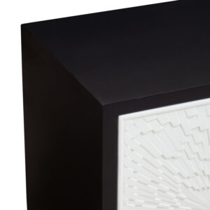 Dumas Black and White Four Door Sideboard
