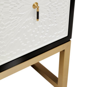 Dumas Black and White Four Door Sideboard