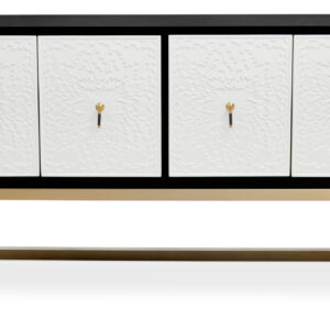 Dumas Black and White Four Door Sideboard