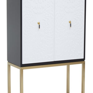 Dumas Black and White Two Door Cabinet