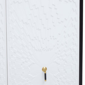 Dumas Black and White Two Door Cabinet
