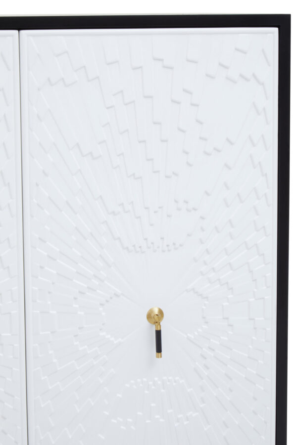 Dumas Black and White Two Door Cabinet